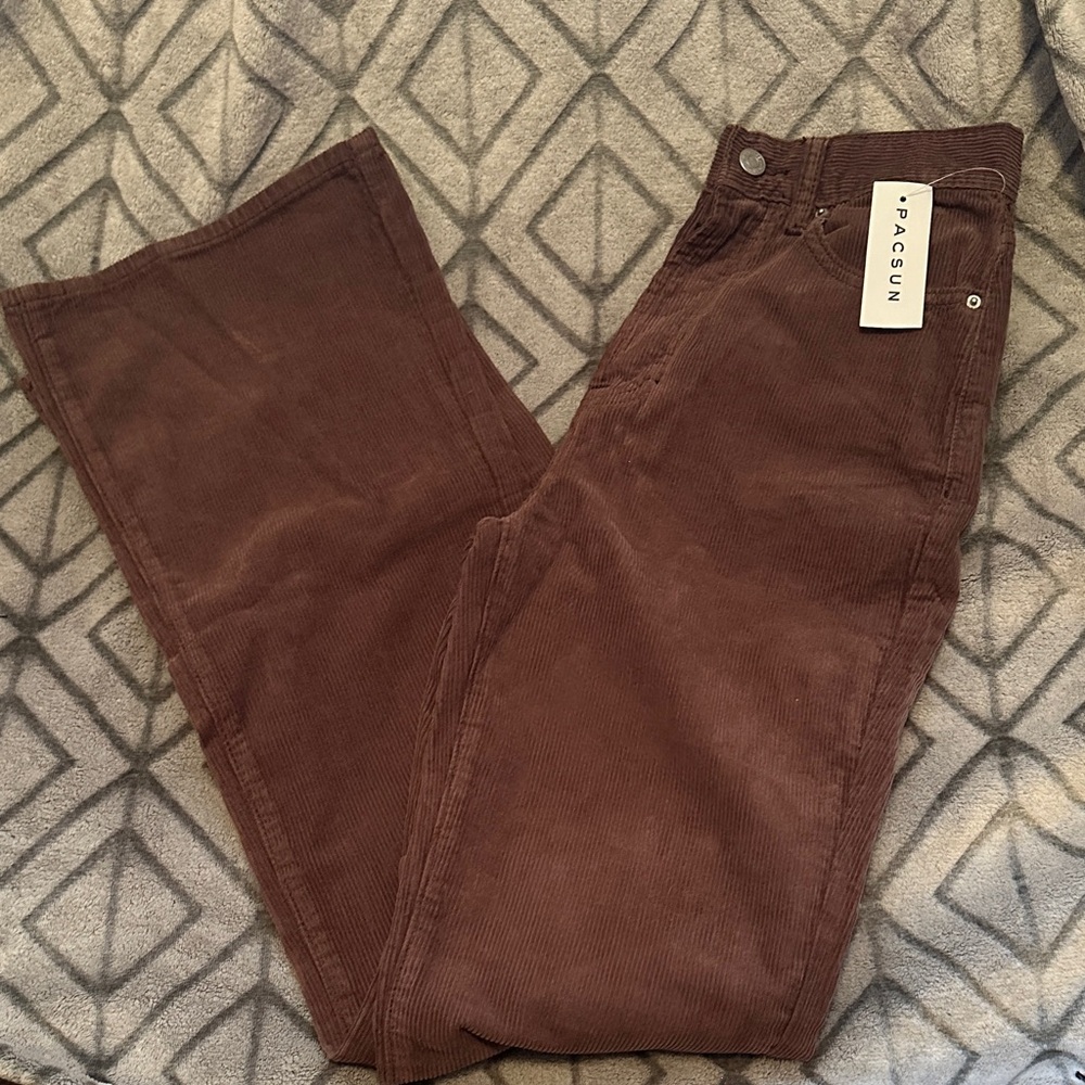 PacSun Chocolate Corduroy Flares
